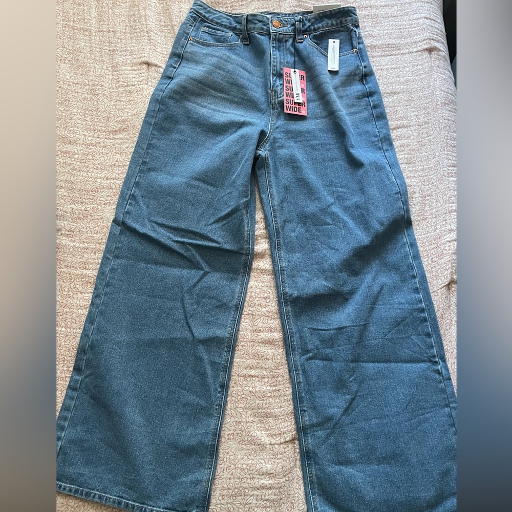 Wide Leg Denim Jeans